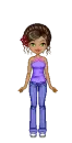 Doll - purple/blue
