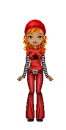 Doll - black/red