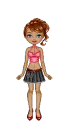 Doll - black/red