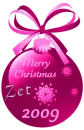 Pink Xmas Ornament - Zet