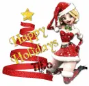 christmas tree santa happy holidays