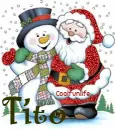 Snowman & Santa- Tito