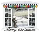 Merry Christmas-snow window