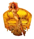 Woman on sofa