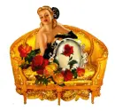 Woman on sofa