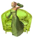 Woman on sofa
