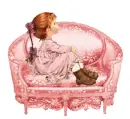 Woman on sofa