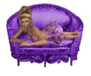 Woman on sofa