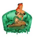 Woman on sofa