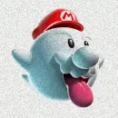 mario boo glitter