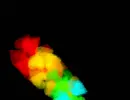 rainbow moving heart