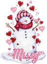 pink snowman missy