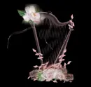 angel harp pink