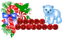 Happy Holidays w/ Candy Cane & Polar Bear
