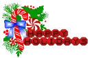 Happy Holidays w/ Candy Cane.