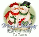 Merry Christmas Snow Couple