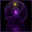 Purple and black