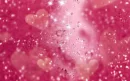 Pink sparkly hearts.