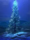 blue christmas tree