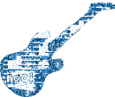 blue rock guitar