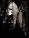 goth girl with rose