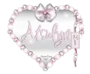 Atsulyn Pink Ribbon Heart