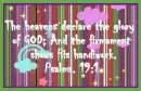 PSALMS 19:1