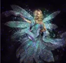 blue multiglitter fairy