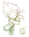 roxas and a heartless 