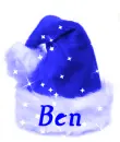 Blue Santa Hat