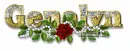 Red rose with gold -Genalyn