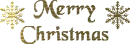 merry christmas in gold