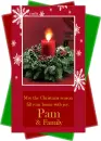 Christmas candle-Pam