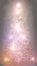 christmas tree flashing and glowing