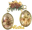 aletha pinecone ornaments