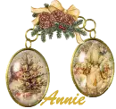 annie pinecone ornaments