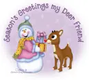 Season's Greetings Deer Friend