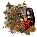 asian girl with butterflies