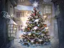 roni christmas tree in village