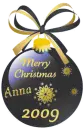 Black and Gold Ornament - Anna