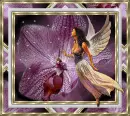 angel with orchid