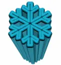 snowflake extruded