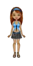 Doll - blue/black