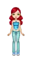 doll - blue