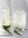 white purity candles
