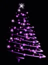 purple christmas tree