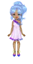 Doll - blue/purple