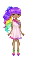 Doll - pink/purple