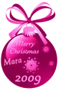 Pink Xmas Ornament - Mara