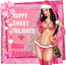 happy pink holidayshugs Damaris